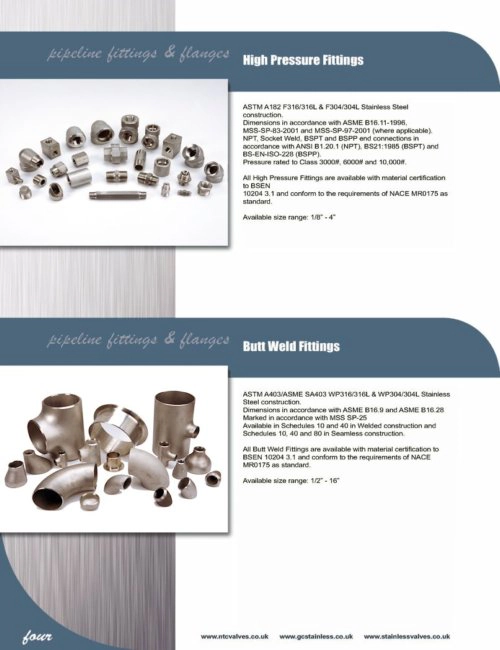 4 Pipeline Fittings and Flanges