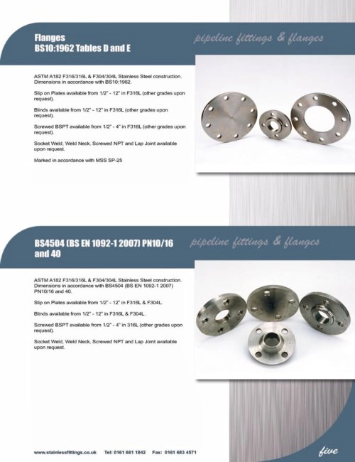 5 Pipeline Fittings and Flanges