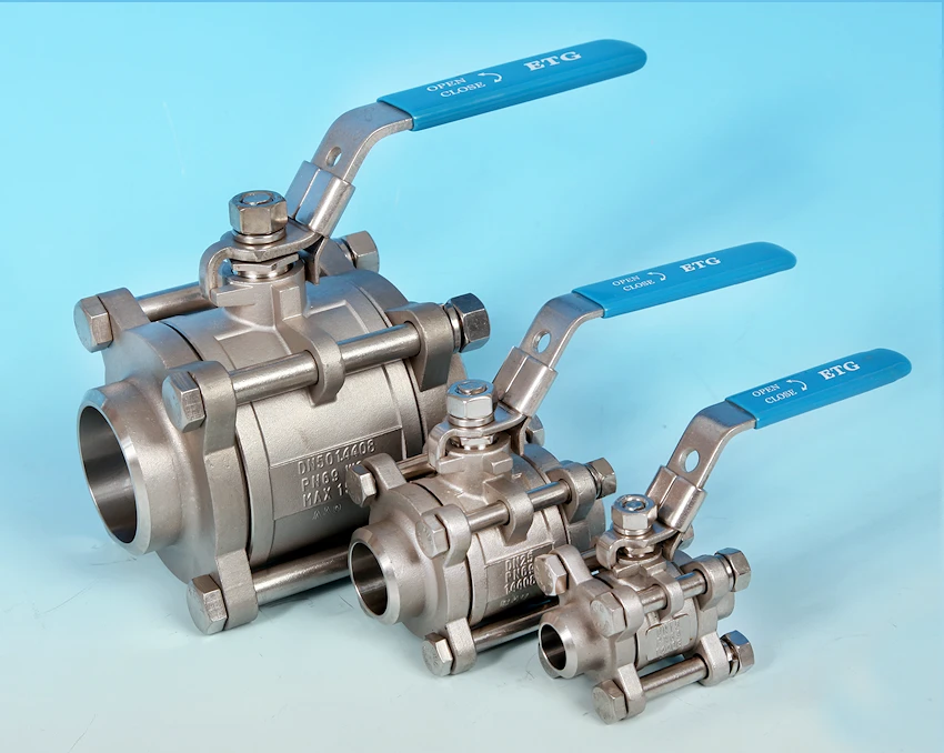 S/S3-Pce Butt Weld Full Bore Ball Valve lever operated