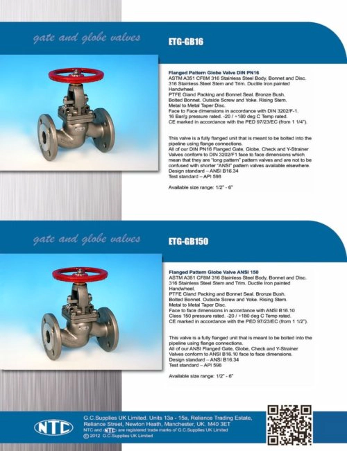 4 Gate Valves & Globe Valves