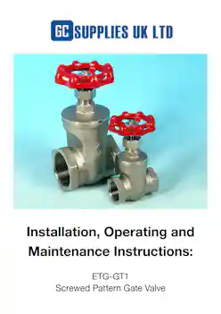 IOM For Screwed Pattern Gate Valve