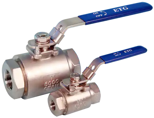 2-Pce Full Bore High Pressure Ball Valve ETG M-2HP