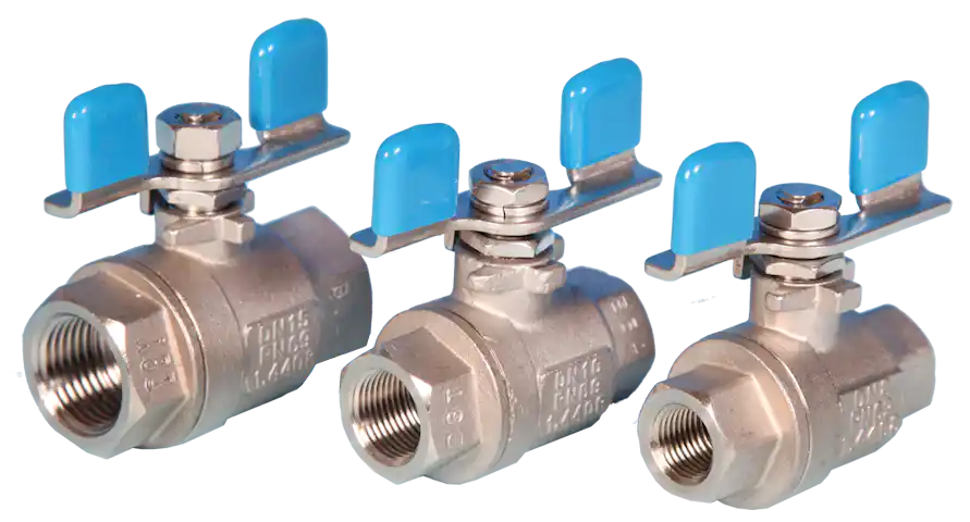 2-Pce Full Bore Ball Valve Lever Operated ETG M-2