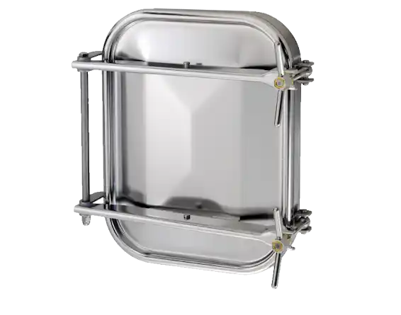 432 × 555mm Rectangular Pressure Manway, for Stainless Steel Tanks 1500 304L