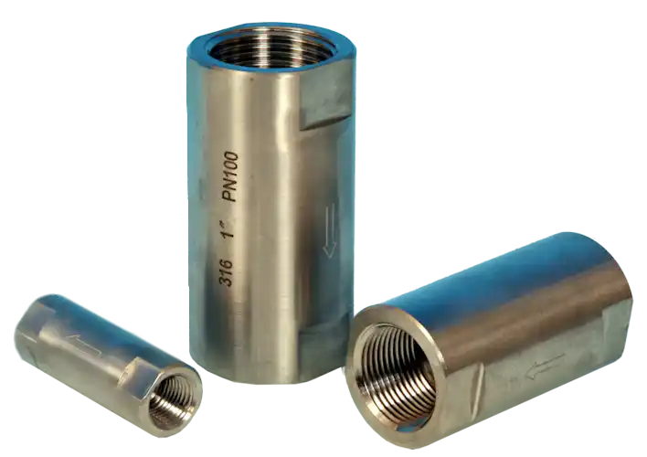 Screwed “Barrel Type” Spring Check Valve ETG-SPV100