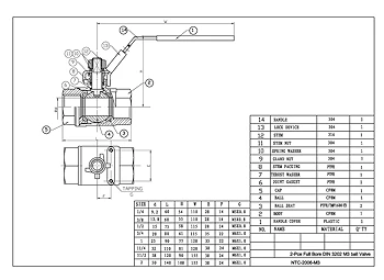 PDF for 2-Pce Full Bore Ball Valve