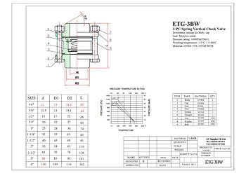 PDF for Stainless Steel Butt-Weld Swing Pattern Check Valve