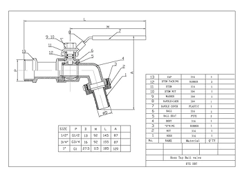 PDF for Stainless Steel Hose Union Bib Tap ETG HBT