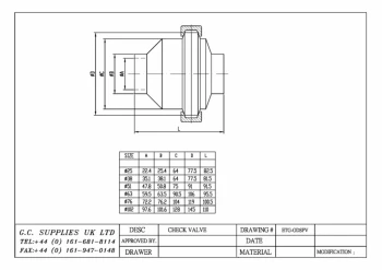 PDF for Stainless Hygienic/Sanitary Plain Weld End Spring Check Valve ETG ODSPV