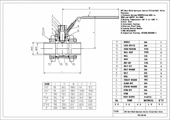 PDF for Stainless 3-Pce Full Bore Hygienic/Sanitary Cavity Filled Direct Ball Valve with Weld Ends ETG SJG-80