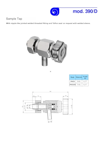 PDF for Zorzini Hygienic Sample Tap Z390/D/B<