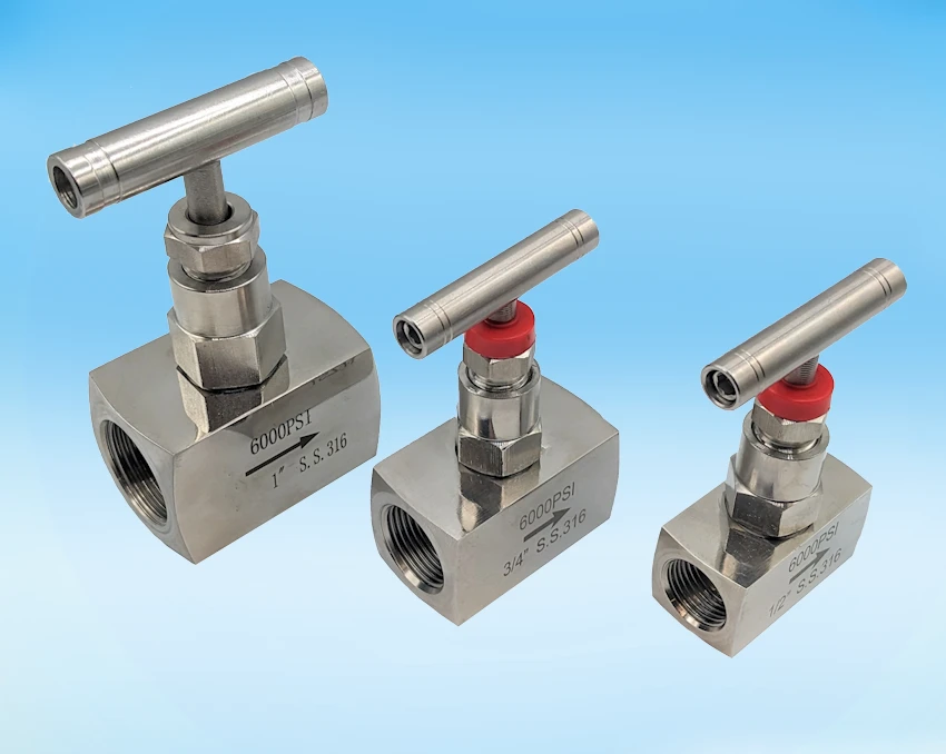 S/S 6000lb Screwed Needle Valve