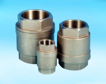 Stainless Steel Screwed “Barrel Type” Spring Check Valve FKM Seat.