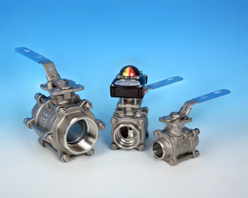 S/S 3-Pce Full Bore Direct Mount Ball Valve KV-L30/L31/L32