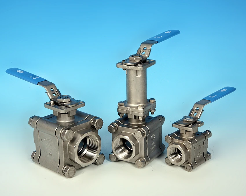 S/S 3-Pce Full Bore Heavy Duty Direct Mount Ball Valve