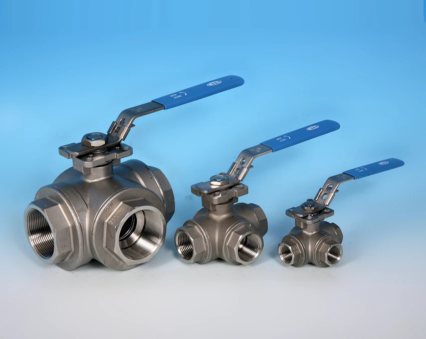 S/S 3-Pce Full Bore Flanged DIN PN16/40 Direct Mount Ball Valve