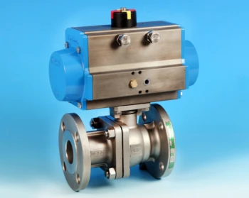 Stainless Steel Pneumatic Actuators Full Bore Actuated Ball Valve with ANSI 150lb End Connections.