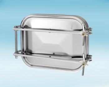 Stainless Steel 555 × 432mm Rectangular Pressure Manway 1600 304L