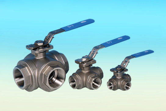 Stainless Steel 3-Way Ball Valves