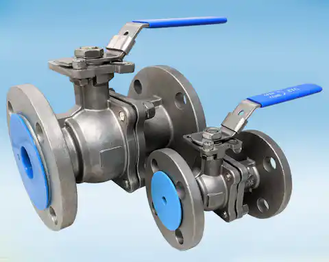 stainless steel 2-Pce Full Bore Flanged ASA 150 Ball Valve Lever Operated
