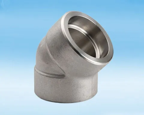 High Pressure Stainless Steel Socket Weld 45 Degree Elbow  316L