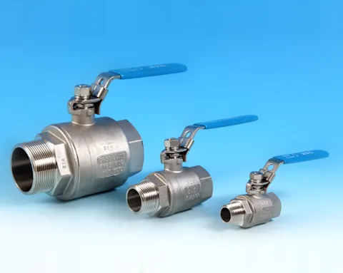 S/S 2-Pce Full Bore Ball Valve Lever Operated