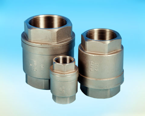 stainless steel Screwed “Barrel” Spring Check Valve with PTFE Seat