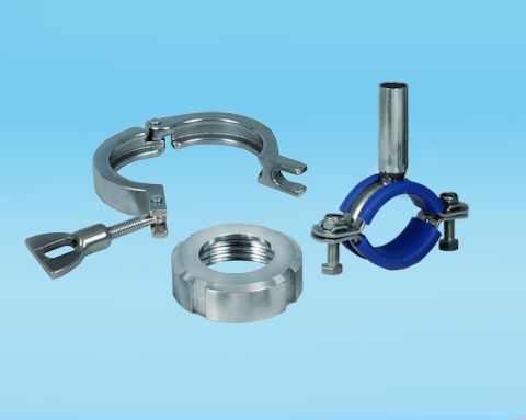 stainless steel DIN, Clamp Unions and Hygienic Hangers