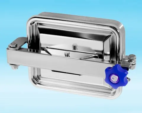 295/B Stainless Steel Rectangular Pressure Manway 316L 235 × 185mm