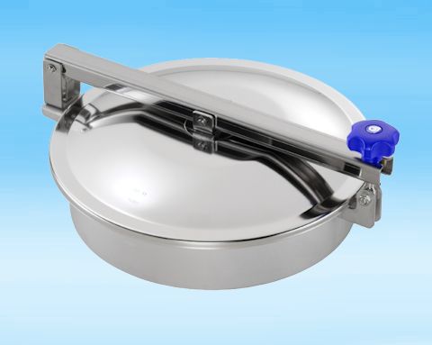 TV/600/B Stainless Steel 600mm Low/Non-Pressure Round Manway 316L